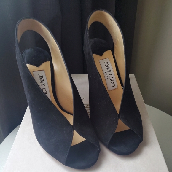 JIMMY CHOO SHAR 85 SUEDE  HEELSSIZE 36 - Picture 1 of 3